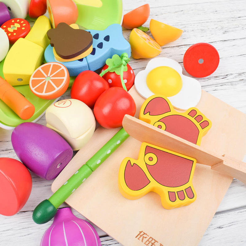 1 pz giocattolo di legno tagli - Baby Food Vegetables recensione e prezzo